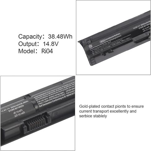 807956-001 HS03 HS04 بطارية كمبيوتر محمول بديلة لـ HP Pavilion 15-AC 15-AF 15-BA 15-AY Series 15-ac121dx 15-ac130ds 15-ba079dx 15-ba009dx 15-ba113cl 15-af113cl 15-af131ca [2800 مللي أمبير/1 4.8 فولت /41 واط س] in Saudi Arabia