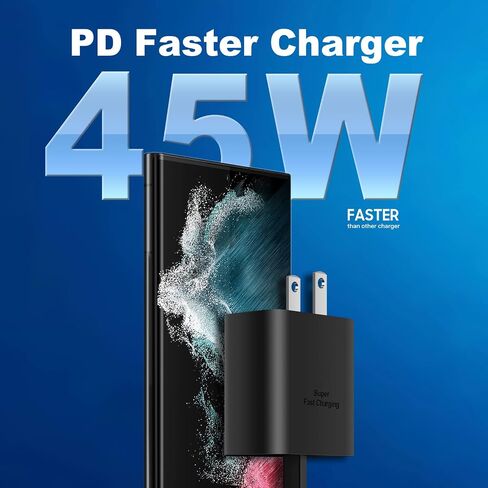 45W Fast Charger Type C Charger,USB C Charger Fast Charging Block for Samsung Galaxy S23 Ultra/S23/S23+/S22/S22 Ultra/S22+/Note 10/Note 20/S20/S21/S10 S10e S9 S8 Plus (2 Pack) in Saudi Arabia