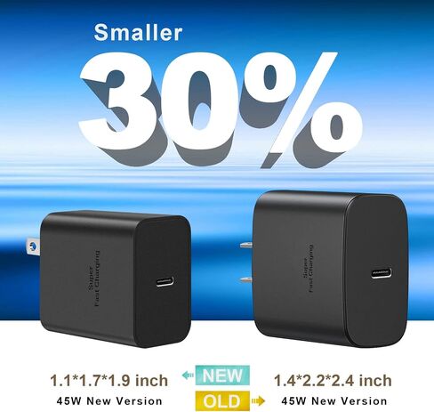 45W Fast Charger Type C Charger,USB C Charger Fast Charging Block for Samsung Galaxy S23 Ultra/S23/S23+/S22/S22 Ultra/S22+/Note 10/Note 20/S20/S21/S10 S10e S9 S8 Plus (2 Pack) in Saudi Arabia