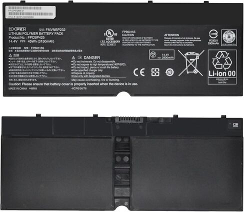 HXPKH FPCBP425 FMVNBP232 FPB0315S Laptop Battery for Fujitsu Lifebook U745 T935 T936 T904 T904U Series Notebook CP703451-01 CP672845-01 CP651077-02 FPCBP425AP 4ICP6/56/76 34055117 14.4V 45Wh 3150mAh in Kuwait