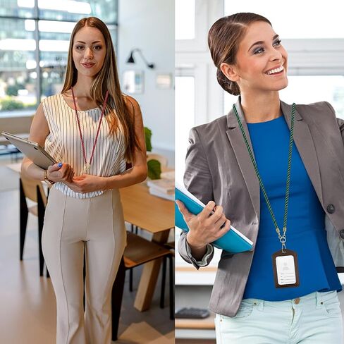 3x Soft Cotton Badge Lanyards for Women Teacher Lanyards for ID Badges for Women Men Cute Glasses Lanyard Key Lanyard in Kuwait