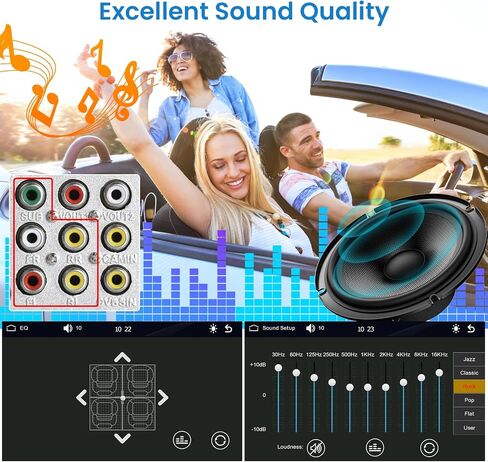 Upgrade Wireless Double Din Radio with Wireless Car Play Android Auto, 7 Inch HD Touch Screen Car Stereo, Bluetooth 5.1, Subwoofer, Mirror Link, FM, SWC+HD Backup Camara in Saudi Arabia