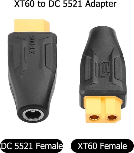 YAODHAOD USB C to XT60 Connector Charging Adapter, USB Type-C Female to XT60 Female Extension Adapter 100W 20V/5A for Drone, Model, Energy Storage Power (2Pack) (Type C Female to XT60 Female) in Saudi Arabia