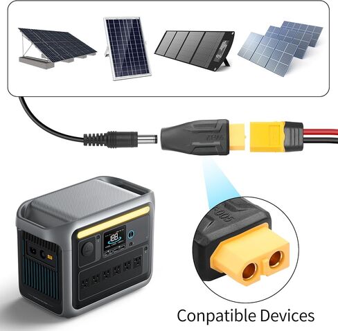 YAODHAOD USB C to XT60 Connector Charging Adapter, USB Type-C Female to XT60 Female Extension Adapter 100W 20V/5A for Drone, Model, Energy Storage Power (2Pack) (Type C Female to XT60 Female) in Saudi Arabia