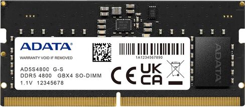 ADATA DDR5 5600 SO-DIMM Memory Module - 16GB High Bandwidth Laptop Memory Module (RAM) - High-Speed 5600MHz - Automatic Error Correction - Compatible with AMD & Intel Platforms - AD5S560016G-S in Kuwait