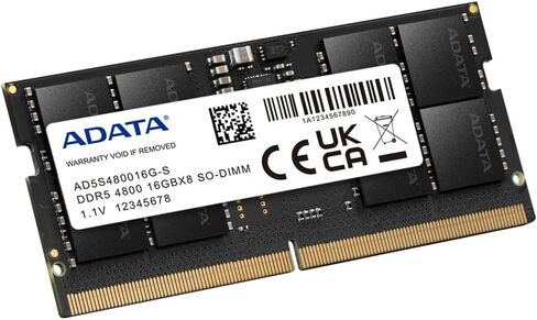 ADATA DDR5 5600MHz 16GB(1x16GB) CL46 SODIMM للكمبيوتر المحمول ذاكرة الوصول العشوائي وحدة الذاكرة OEM Pack in Kuwait