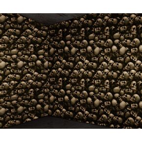33ft Halloween Skeleton Wallpaper Party Decorations,Plastic Graveyard Skeleton Wall Backdrop,Horror Catacombs Room Scene Setters Photograph Background for Halloween Circus Haunted House Party Supplies
