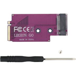for Lenovo Rescuer Legion Go Handheld Conversion 2242 to 2280 SSD Hard Drive Expansion High Capacity Card NVME M-Key M.2 PCIE 4.0 3.0 Gold Finger Adapter Upgrade Converter Board Purple