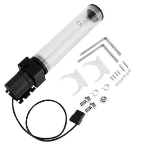PC, G1/4 Acrylic Cylinder Computer Water, 12V 19W CPU Water Cooling Pump Radiator for Computer PC CPU Water Cooling (210mm)