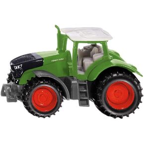 Siku 1393, Fendt 1050 Vario Tractor with Front Loader, Green/Black, Movable Front Loader, Removable cab, Rubber Tyres