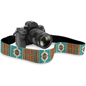 GLENLCWE American Flag Butterfly Adjustable Camera Strap,Soft Canvas Shoulder Strap Belt with Buckles Fit All Cameras