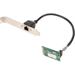 ST7305 M.2 B M Key Single Gigabit Ethernet Network Controller Card Adapter 2.5GMbps 1000Mbps 100Mbps M.2 Server NIC RJ45 Server Network Card for Windows 10 32 64bit