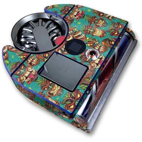 Glossy Glitter Skin Compatible with Dyson 360 Vis Nav - Crazy Tikis - Premium 3M Vinyl Protective Wrap Decal Cover - Easy to Apply | Crafted in The USA by MightySkins