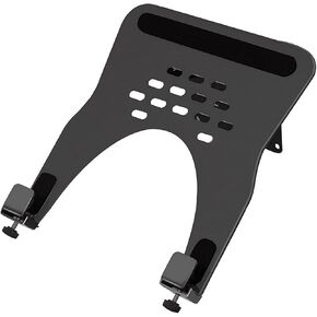 Monitor Arm Laptop Tray Holder Bracket Tablet White 10-16 inch Vesa 75 mm and 100 mm Mounting Plate with Sliding Pad Black XY360B