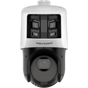 HIK 4 MP TandemVu 25X IR Network Speed PTZ Camera DS-2SE4C425MWG-E/26(F0), 6MP Dual Lens Full Color Panoramic IP Camera Outdoor, 100M IR＆30M White Light Distance Night View，Supports 12V DC & PoE+