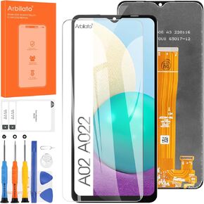 Screen for Samsung Galaxy A02 Screen Replacement for Samsung A022 LCD Screen SM-A022F,SM-A022M,SM-A022G Touch Display Digitizer Assembly Repair Parts(Black)