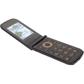 4G Unlocked Flip Design Senior Cell Phone with Large Buttons, Clear Sound, Dual Screens, Powerful Functions, Wide Network Compatibility, SOS with GPS (Black)