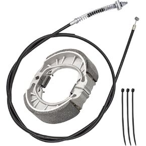 67 inch Brake Cable Rear Drum Brake Shoes kit for 212cc Coleman CT200U CT200U-EX BT200X 196cc 5.5hp Baja Warrior MB165 MB200 Hensim Massimo Monster Moto Mini Bike Scooter Parts