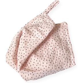 Leyl&Ari Organic Muslin Lovey Security Blanket | Pacifier Holder | Made in USA (Gray)