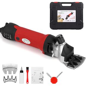 Heavy Duty Clippers for Thick Coats Animals, 600W Professional Electric Shearing Machine for Horse Pony Cattle and Large Dogs Livestocks Grooming, 6 Speed & 2 Detachable Shearing Blades