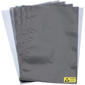 MECCANIXITY 20Pcs Anti Static Bags ESD Shielding Bag Flat Open Top Anti Static Bag for Electronic Devices 10.2x13.8 Inch(260 * 350mm)