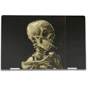 Laptop Skin Compatible with HP Envy x360 15.6" (2023) - Skull with Cigarette - Premium 3M Vinyl Protective Wrap Decal Cover - Easy to Apply | Crafted in The USA by MightySkins