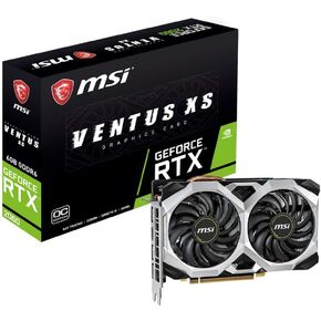 MSI Gaming GeForce RTX 2060 6GB GDRR6 192-bit HDMI/DP Ray Tracing Turing Architecture VR Ready Graphics Card (RTX 2060 VENTUS XS 6G OC)