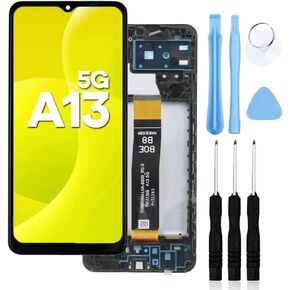 Ayake for Samsung Galaxy A13 5G Screen Replacement 6.5-inch LCD Display Touch Digitizer Full Assembly with Frame Complete Screen Models A136U A136U1