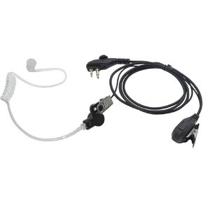 Undercover Earpiece with Microphone for Radio EAM-12 VOX Hands Free Acoustic Tube Ear Piece with PTT for Hytera BD502i BD552i PD402i PD482i PD562i TC-508 RCA RDR2500 Radio