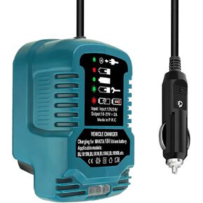 Car Battery Charger Replace for Milwaukee M18 18V Lithium Ion Battery Charger 48-11-1850 48-11-1840 48-11-1820 Vehicle Charger(NOT for M12 12V)