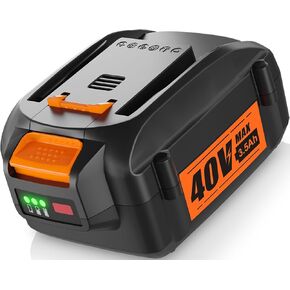 WA3580 40V 3.5Ah Battery Replace for Worx 40V Battery WA3580 Compatible with WG180 WG280 WG380 WG580 Cordless Power Tools Battery (NOT for 2x20V Tools)