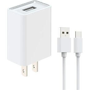 USB Wall Charger, 5V 2A Fast Charging Block with USB Cable, USB Plug Charger Block Compatible with Baby Bottle Warmer, Samsung,Tablet,Phone, Pad, Kindle and More in Saudi Arabia
