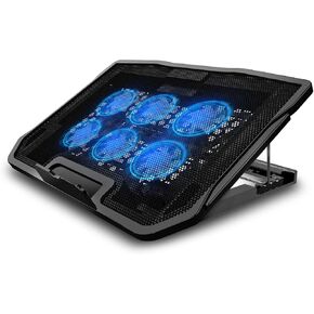 Laptop Cooling Pad Dual USB Notebook PC Cooling Pad Computer Cooling Fan Stand with LED Light for Laptop Cooling