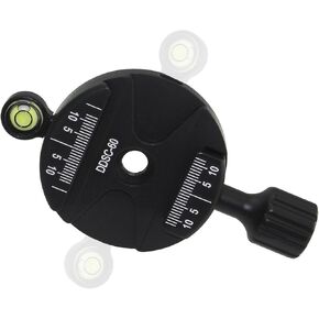 Desmond 60mm Disc Circular Clamp DDSC-60 Arca-Swiss Compatible with 3 Position Bubble Level