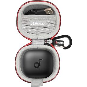 RLSOCO Hard Case for Anker Soundcore P40i Noise Cancelling Wireless Earbuds - Black (Case Only)