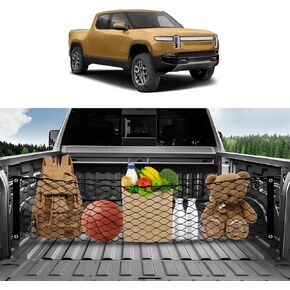 Karltys Frunk Cargo Net for Ford F-150 Lightning 2022-2024 Accessories, F150 Lightning Stand Envelope Style Cargo Net, Heavy Duty Highly Elastic Mesh Netting with Durable Hooks