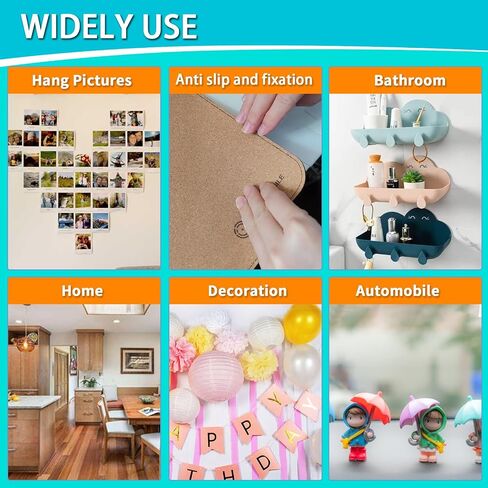 Birllaid Double Sided Tape, Removable, Strong Mounting Adhesive Tape for Hanging Picture Poster Decorations, Multipurpose in Saudi Arabia