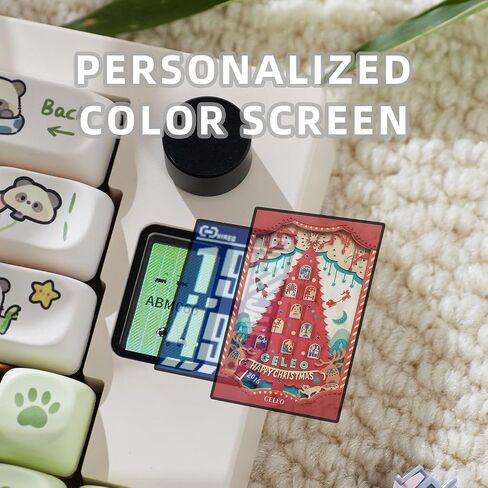 CIDOO ABM066 Alice Keyboard Hot Swappable Mechanical Keyboard RGB Wireless Custom Gaming Keyboard with Colgate Switches VIA Programmable Volume Knob for Win/Mac/iOS(MOA Panda Keycaps) in Saudi Arabia