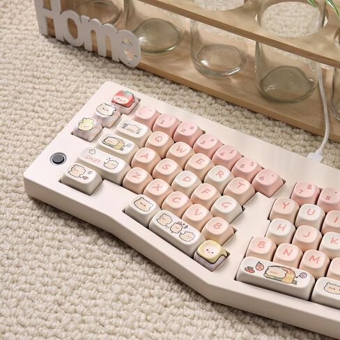 CIDOO ABM066 Alice Keyboard Hot Swappable Mechanical Keyboard RGB Wireless Custom Gaming Keyboard with Colgate Switches VIA Programmable Volume Knob for Win/Mac/iOS(MOA Panda Keycaps) in Saudi Arabia