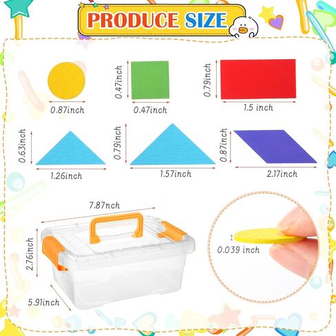 250 Pcs Pattern Blocks Bulk for Classroom with Storage Box Stem Toys Colored Tangrams Math Puzzles Manipulative Set for Geometric Shape Recognition, Symmetry, Patterning in Saudi Arabia