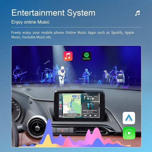 CAMECHO Apple Carplay Android Auto Retrofit Kit Compatible with Mazda 2 3 6 CX5 CX9 CX3 MX5 2014-2020 Apple Car Play Adapter Interface Port Fits MZD Connect System Mazda CarPlay Kit in Saudi Arabia