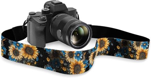 GLENLCWE American Flag Butterfly Adjustable Camera Strap,Soft Canvas Shoulder Strap Belt with Buckles Fit All Cameras in Kuwait