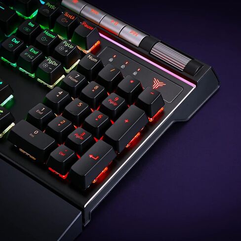 VOIDRAY EX Mechanical Gaming Keyboard with Cherry MX Silver Speed Switches Media Keys RGB Breath Changing Backlight Anti-Ghosting with 2 USB Ports in Saudi Arabia