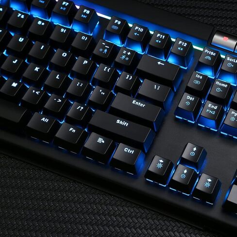 VOIDRAY EX Mechanical Gaming Keyboard with Cherry MX Silver Speed Switches Media Keys RGB Breath Changing Backlight Anti-Ghosting with 2 USB Ports in Saudi Arabia