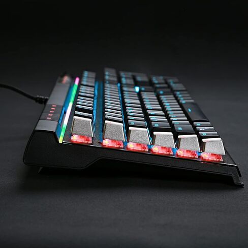 VOIDRAY EX Mechanical Gaming Keyboard with Cherry MX Silver Speed Switches Media Keys RGB Breath Changing Backlight Anti-Ghosting with 2 USB Ports in Saudi Arabia
