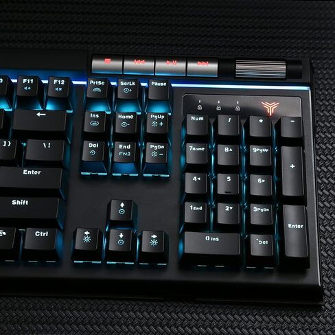 VOIDRAY EX Mechanical Gaming Keyboard with Cherry MX Silver Speed Switches Media Keys RGB Breath Changing Backlight Anti-Ghosting with 2 USB Ports in Saudi Arabia