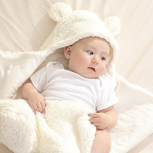 Cozy and Soft Baby Swaddle Blanket for Boys and Girls - Perfect for Newborns and Infants (White) in Kuwait