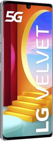LG Velvet 5G الطراز الأمريكي LMG900UM1A ATT مفتوح الإصدار الأمريكي 6 جيجابايت/128 جيجابايت - رمادي أورورا in Kuwait