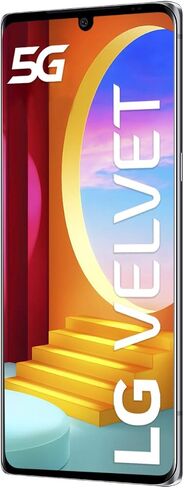 LG Velvet 5G الطراز الأمريكي LMG900UM1A ATT مفتوح الإصدار الأمريكي 6 جيجابايت/128 جيجابايت - رمادي أورورا in Kuwait
