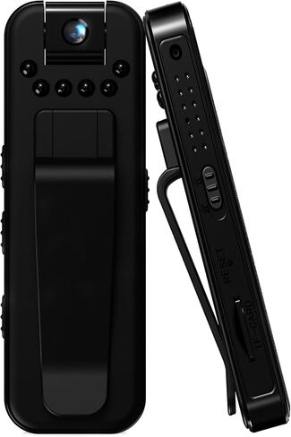 L7 Mini Body Camera with Hidden Camera 1080P HD Recording Night Vision,Built-in 500 mAh 8HR Battery Life Wearable Camcorder for Outdoor,Home,Sports,Pet Records,Security,Work Records in Saudi Arabia